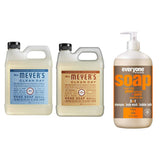 Liquid Hand Soap Refill, 1 Pack Rain water, 1 Pack Oat Blosom, 33 OZ each include 1, 32 OZ Bottle of Bath & Shower Gel Soap, Citrus/Mint