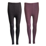 Lian LifeStyle Ultra Comfy Spandex Leggings for Women 2 Pair's | Teen & Juniors leggings - Breathable & Lightweight | Stretchy & Cool Active Wear: Workout Tights, Yoga Pants, Running Leggings | Perfect as Daily Basics, Color (Coffee,Wine)