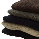 Lovely Annie Women's 5 Pairs Gorgeous Wool Crew Socks Soft, Strong, Super Comfortable With Unique Designs Size 8-11 Solid