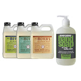 Liquid Hand Soap Refill, 1 Pack Lemon Verbena, 1 Pack Basil, 1 Pack Oat Blossom, 33 OZ each include 1, 12.75 OZ Bottle of Hand Soap Spearmint + Lemongrass