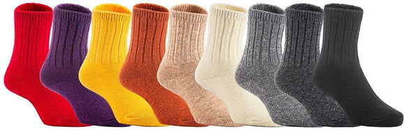 2 Pairs Children's Durable, Stretchable, Thick & Warm Wool Crew Socks. Perfect as Winter Snow Sock and All Seasons FS01 Size 0Y-2Y(Gray)