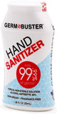 Germ Buster Liquid Hand Sanitizer 80% Alcohol Antiseptic Travel Size Bottle, 16.8 Fl Oz (Pack of 10)