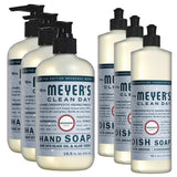 Liquid Hand Soap and Liquid Dish Soap Combo 3 Packs Liquid Hand Soap 12.5 Fl oz & 3 Packs Dish Soap 16 Fl oz, Snowdrop Scent