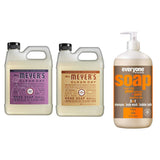 Liquid Hand Soap Refill, 1 Pack Plumberry, 1 Pack Oat Blosom, 33 OZ each include 1, 32 OZ Bottle of Bath & Shower Gel Soap, Citrus/Mint