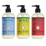 Liquid Hand Soap, 1 Pack Rain Water, 1 Pack Honey Suckle, 1 Pack Rhubarb, 12.5 OZ each