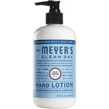 Mrs. Meyers Clean Day Hand Lotion, 1 Pack Lavender, 1 Pack Geranium, 1 Pack Plumbery, 1 Pack Rainwater, 12 OZ each