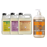 Liquid Hand Soap Refill, 1 Pack Honey Suckle, 1 Pack Peony, 1 Pack Oat Blossom, 33 OZ each include 1, 32 OZ Bottle of Bath & Shower Gel Soap, Citrus/Mint