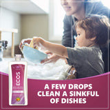 Non Toxic, Hypoallergenic Dishmate, Lavender, Ultra-Concentrated, Without Dyes, Parabens, Phosphates, Phthalates, Pack of 4, 25 FL OZ Per Pack