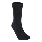 Lovely Annie Men's 6 Pairs High-Performance Wool Socks | Breathable & Lightweight Crew Socks as Hiking Socks & Running Socks L1861 Size 6-9 (Black)
