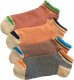 Lian LifeStyle Big Girl's Women's 4 Pairs Cute Cotton Crew Socks Size 6-9