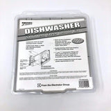6 Foot Stainless Steel Dishwasher Installation Kit, 3/8 Inch Compression x 3/8 Inch MIP Elbow, Dishwasher Connectors