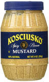 Spicy Brown Mustard, Made With No 1 Grade Mustard Seeds, No Artificial Flavors, Fillers, Gluten or MSG. Low Calorie, Zero Fat, Unmatched Taste, Pack of 2, 9 OZ Per Pack