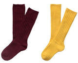 Children 3 Pairs High Performance Knee High Wool Socks. Sweat Resistant Lightweight Breathable Ultra Comfortable Fun Socks for Kids Size 0-2Y(Red)