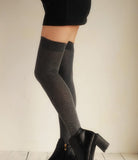 Lian LifeStyle Adorable Women's 3 Pairs Thigh High Cotton Socks HR14504 Size 6-9