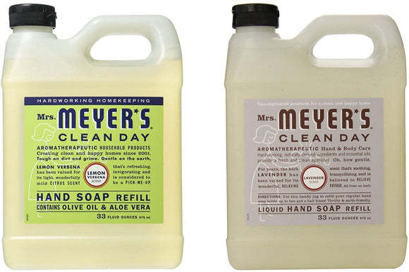 Mrs. Meyers Liquid Hand Soap Lavender & Lemon Verbena, 33 Oz Refill (Each)