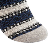 Lian LifeStyle Men's 5 Pair Pack Wool Soft Folk Design Fashion Socks Diamond Size 7-9