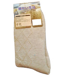 The Most Gorgeous 1 Pair Women's Wool Crew Socks Soft, Strong, Super Comfortable With Unique Designs Size 6-9 Diamond(Beige)