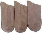 Lian LifeStyle Men's 3 or 6 Pairs Wool Socks Solid Color Size 8-11