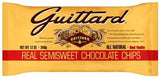 Guittard Chocolate Chips, Real Semisweet, 12-Ounce Bags (Pack of 12)