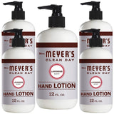 Hand and Body Lotion w/ Shea Butter, Almond Oil & Essential Oils | Lavender Scented Lotion for Women and Men Lotion 12 FL Oz Refillable Pump Bottle, Pack of 5