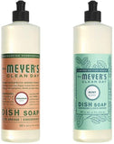 Liquid Dish Soap, Cruelty Free Formula, 1 Pack Geranium, 1 Pack Mint, 16 OZ each