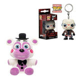 Five Nights at Freddy's Pizza Simulator - Helpy Collectible Figure + Keychain: Horror - Jason Voorhees Toy Figure, Pack of 2