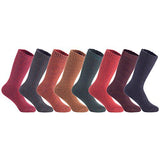 Lian LifeStyle Big Girl's Women’s Soft Wool Acrylic Blend Hiker Crew Socks HR1414 Size 6-9 or L/XL