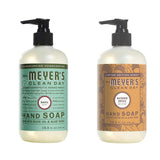 Liquid Hand Soap, Cruelty Free and Biodegradable Formula, 1 Pack Basil, 1 Pack Acorn Spice, 12.5 OZ each