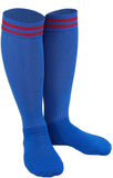 Lian LifeStyle Boy's 1 Pair Knee High Sports Socks for Baseball/Soccer/Lacrosse XL002 XS Blue