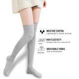 Meso Women's 4 Pairs Pack Truly Beautiful Knee-High Cotton Socks. Soft, Comfortable and Durable Size 6-9 M1025 (Random)