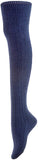Women's 3 Pairs Thigh High Cotton Socks JM1025 Size 6-9