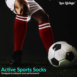 Lian LifeStyle Women's 1 Pair Knee High Sports Socks for Baseball/Soccer Size M