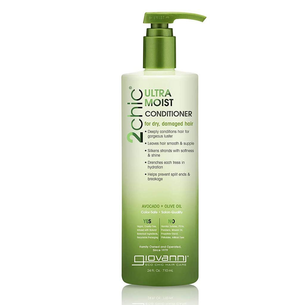 2chic Ultra-Moist Conditioner, 24 oz. Avocado & Olive Oil, Creamy Hydration Formula, Enriched with Aloe Vera, Botanical Extracts & Oils, Color Safe (Pack of 3)