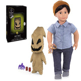 Nightmare Before Christmas - Oogie Boogie Collectible Figure + Franco 18 inch Non-posable Boy Regular Fashion Doll, Pack of 2