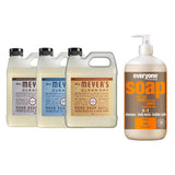 Liquid Hand Soap Refill, 1 Pack Lavender, 1 Pack Rain water, 1 Pack Oat Blossom, 33 OZ each include 1, 32 OZ Bottle of Bath & Shower Gel Soap, Citrus/Mint