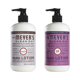 Mrs. Meyers Clean Day Hand Lotion, 1 Pack Lavender, 1 Pack Plumbery, 12 OZ each