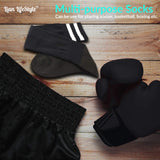 Lian LifeStyle Girls' 1 Pair Knee Length Sports Socks for Baseball/Soccer/Lacrosse XL003 XXS(Black)