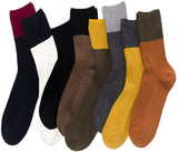 Lian LifeStyle Attractive Women's 8 Pairs Cotton Crew Socks Size 6-9 HR1754
