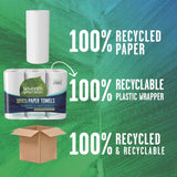 Seventh Generation Paper Towels, 100% Recycled Paper, 2-Ply, 6-Count (Pack of 4)