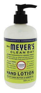 Mrs. Meyer's Clean Day Hand Lotion, Long-Lasting, Non-Greasy Moisturizer, Cruelty Free Formula, Lemon Verbena Scent, 3-Packs