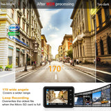 Lian LifeStyle Latest Technology HD Dash Camera Trusted Quality Car Accessories: Security Camera Front & Rear with Night Vision for Safety SD LY1000