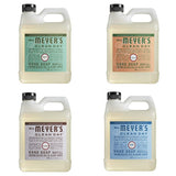 Mrs. Meyers Clean Day Liquid Hand Soap Refill, 1 Pack Basil, 1 Pack Geranium, 1 Pack Lavender, 1 Pack Rain Water, 33 OZ each