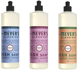 Liquid Dish Soap, 1 Pack Bluebell, 1 Pack Poeny, 1 Pack Geranium, 16 OZ each