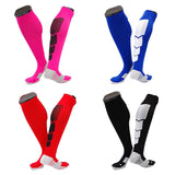 Lian LifeStyle Gorgeous Women's  4 Pair Long Athletic Football Soccer Socks Sport Tube Socks M XL0032-(Random Color)