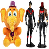Five Nights at Freddy's Pizza Simulator - Orville Elephant Collectible Figure + Toys DC Multiverse Red Hood and Nightwing 7" Action Figure Multipack, Pack of 2