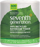 Seventh Generation Bathroom Tissue, 2-ply, 500 count, 1 Roll