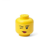 Room Copenhagen, LEGO Storage Head - Stackable Storage Solution, Holds up to 100 Building Bricks - Mini, Winky
