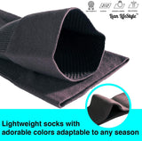 Lian LifeStyle Big Girl Women's Exquisite Thigh High Cotton Socks L1888 Size 6-9