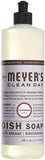 Mrs. Meyers Clean Day Liquid Dish Soap, 1 Pack Bluebell, 1 Pack Peony, 1 Pack Lavender, 1 Pack Geranium, 16 OZ each