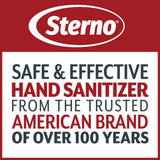 Sterno 70% Alcohol Gel Hand Sanitizer 33.8 fl oz Bottle with Pump (Pack of 8), Made in USA - Performance Lemon Zest Fragrance